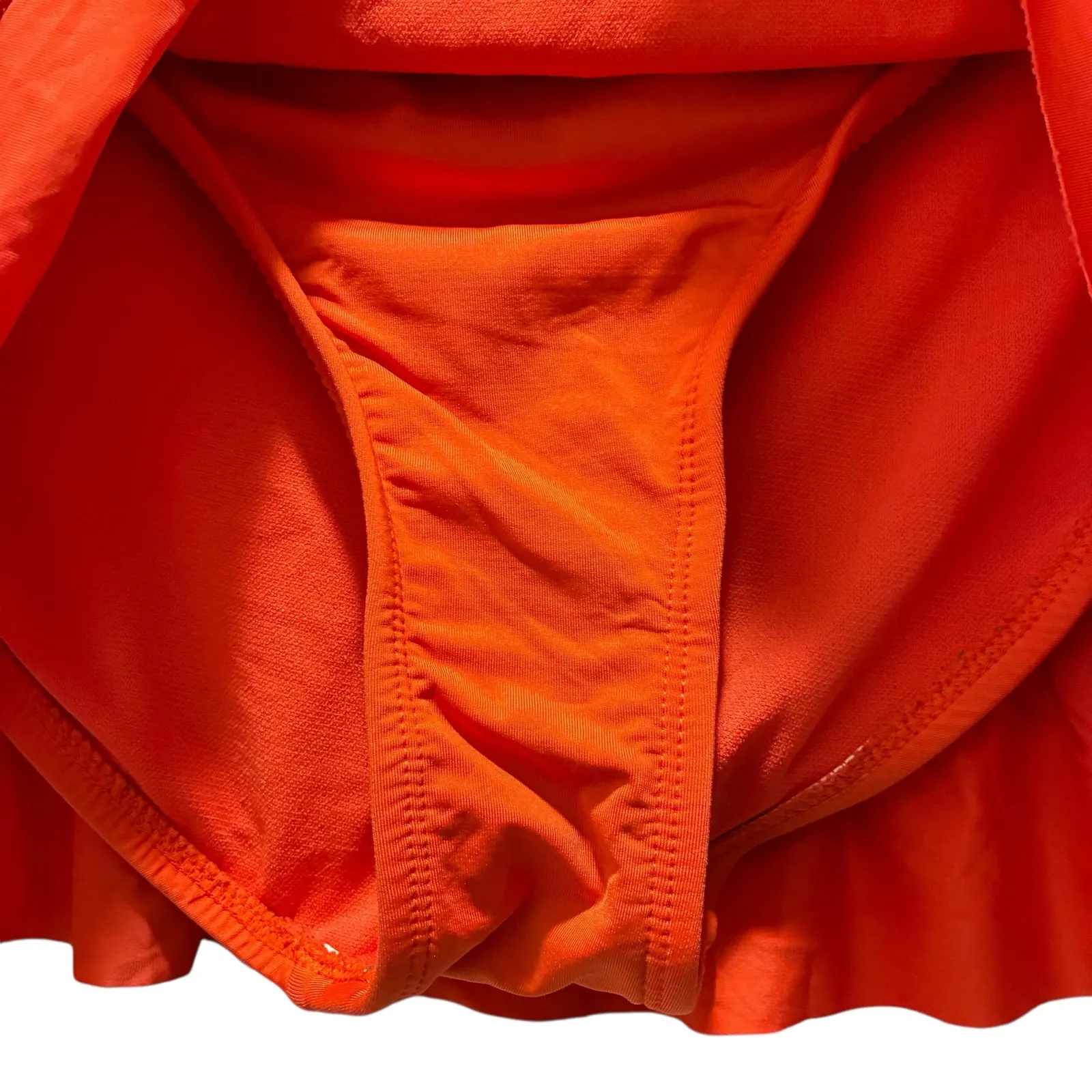 Kenneth Cole Reaction Skirt Swimwear Skort Orange Womens Size XL - Image 4