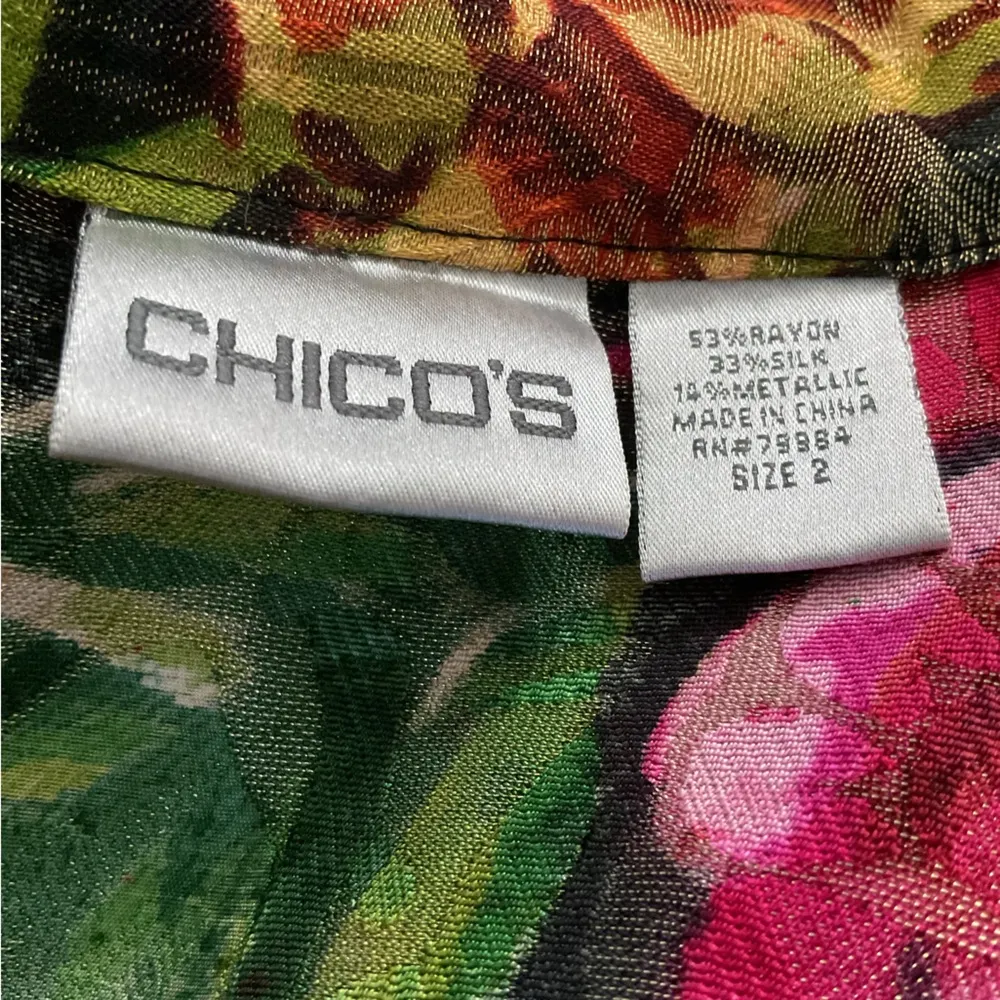 Chico’s Open Front Floral Jacket - Image 2