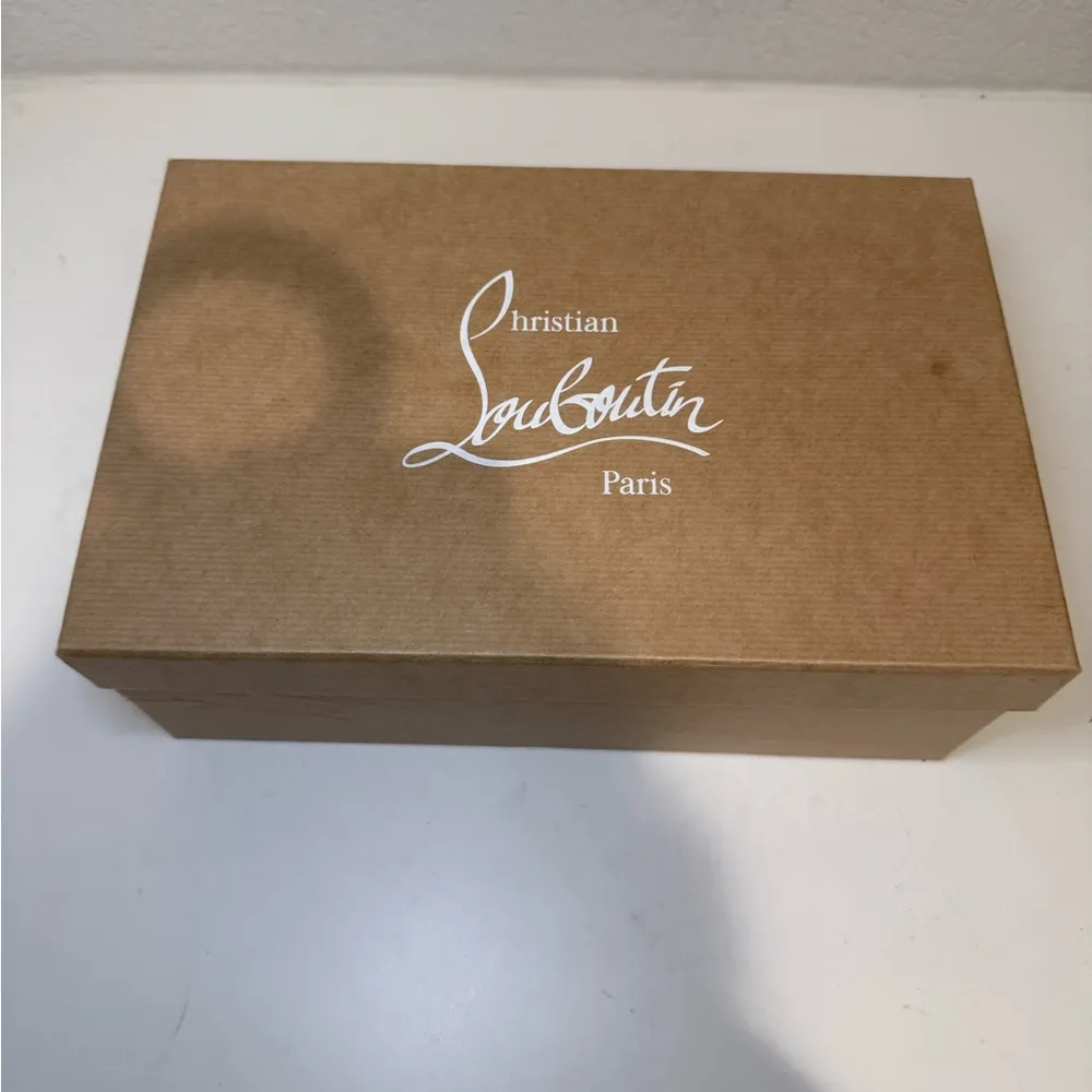 CHRISTIAN LOUBOUTIN Tatoosh Spikes 85 mm Blush Nude Mules Heels Sandals 37.5 - Image 12