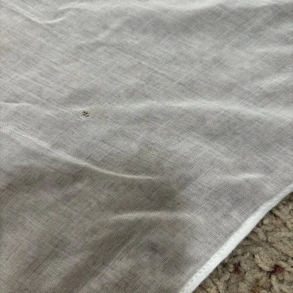 Calvin‎ Klein Ombre Daisy Pareo Wrap Scarf Shawl Blue White Retro 90s Vibe Swim - Image 6