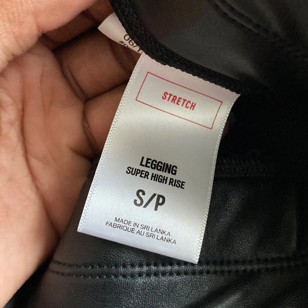Express Faux Leather Leggings SIZE S - Image 3