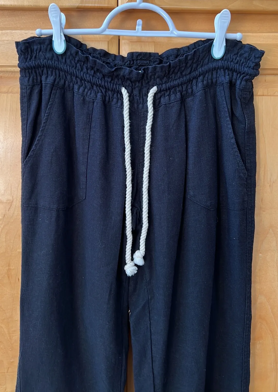 Roxy Black Linen Pants - Image 2