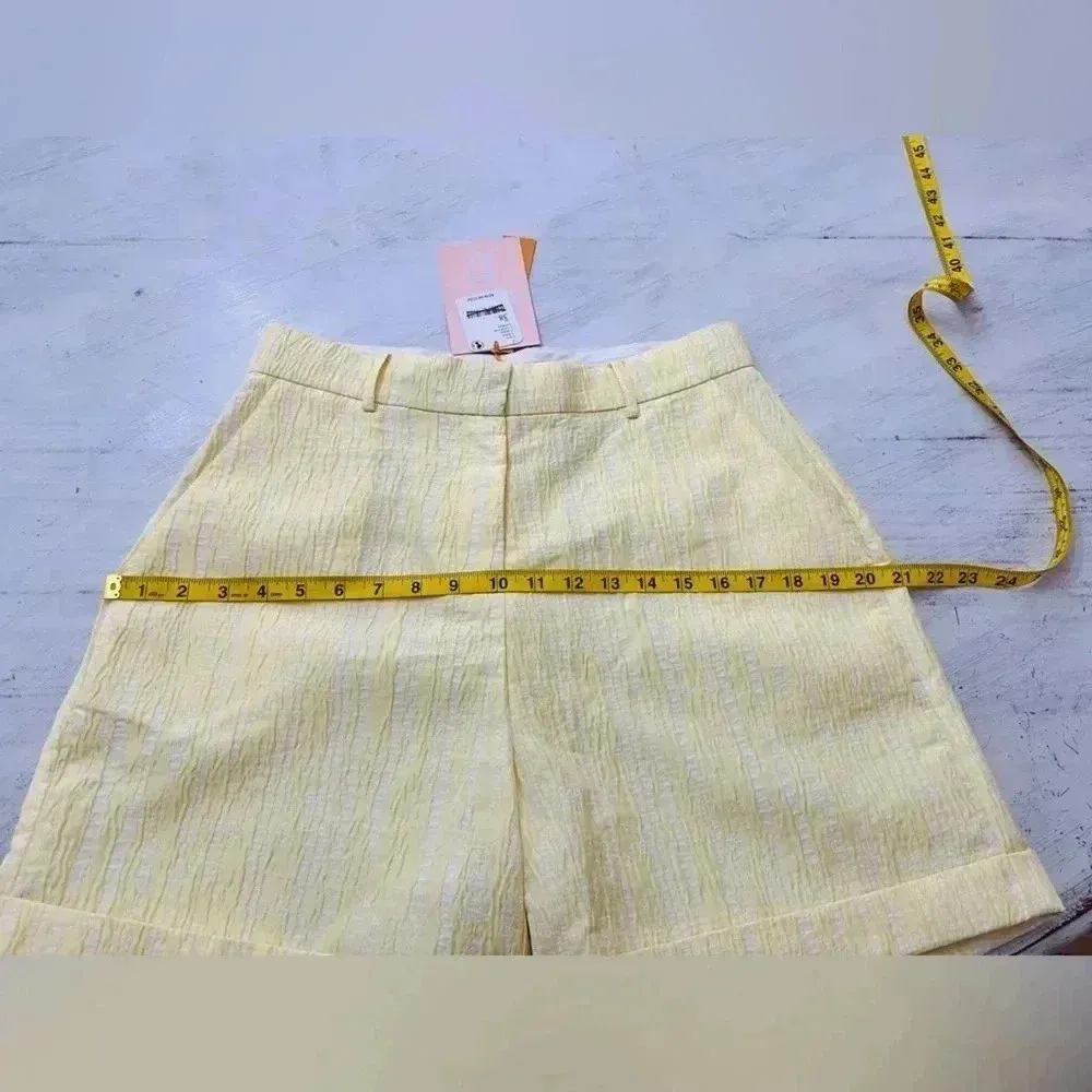 Free People Cras Sadie Shorts Popcorn Yellow Size 38 NWT $438 - Image 10