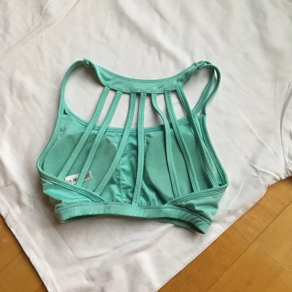 Kyodan Strappy Caged Sports Bra, Aqua, XS - Image 9