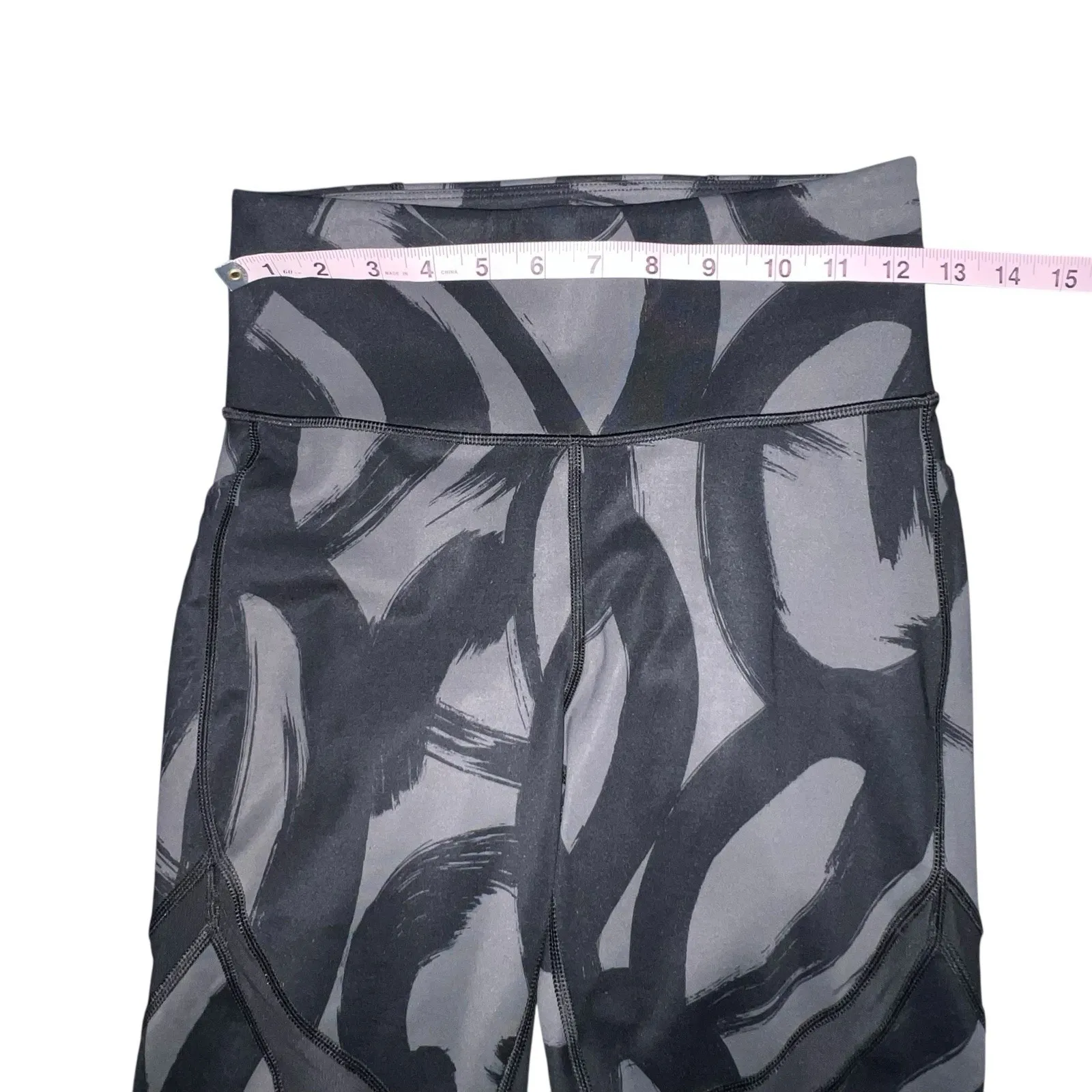 Athleta Tenacity Brush Strokes 7/8 Tight Yoga Fitness Pant #487748 Black Small - Image 7