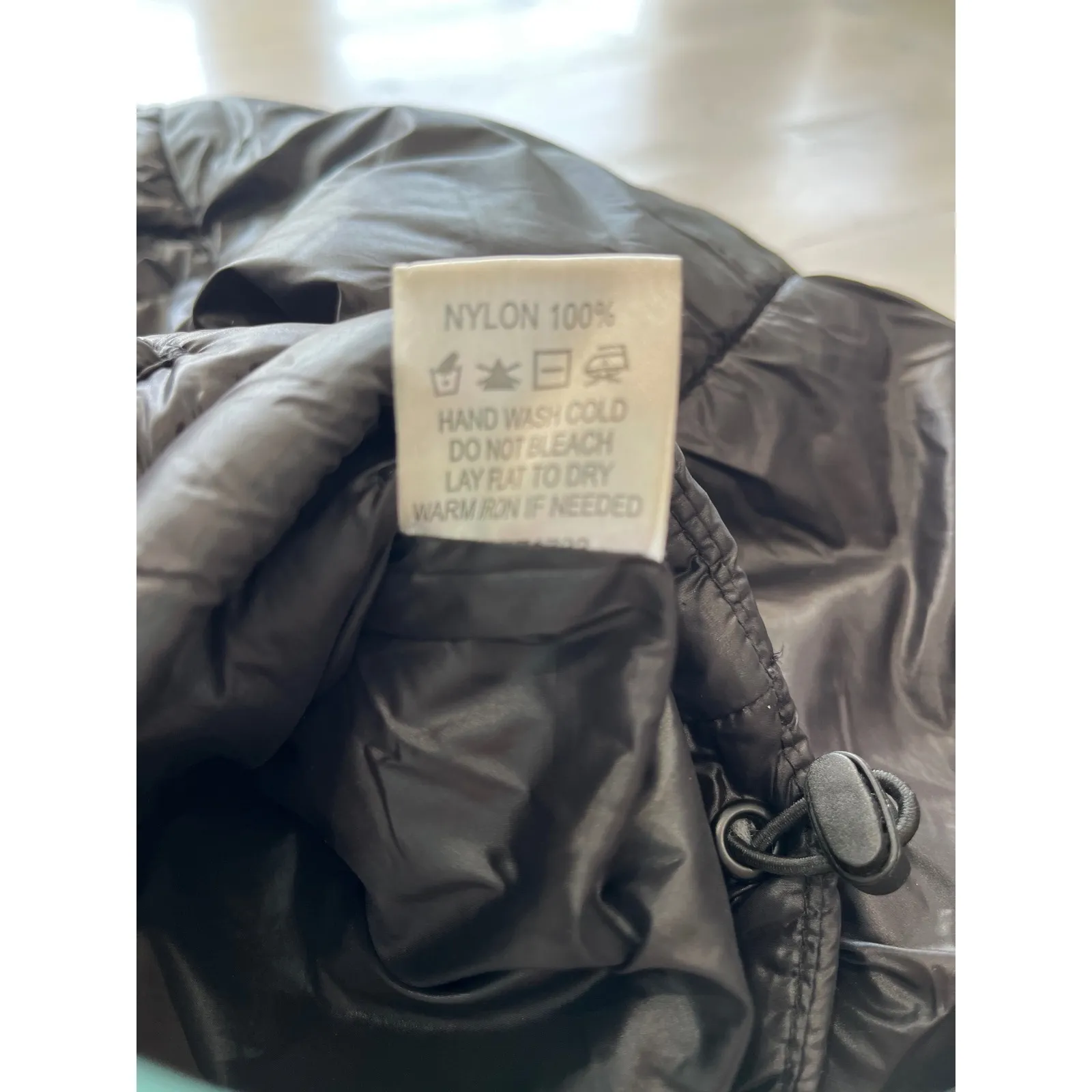 ANWND Cropped Puffer Jacket Full Zip‎ Quilted Lightweight Black Size S - Image 2