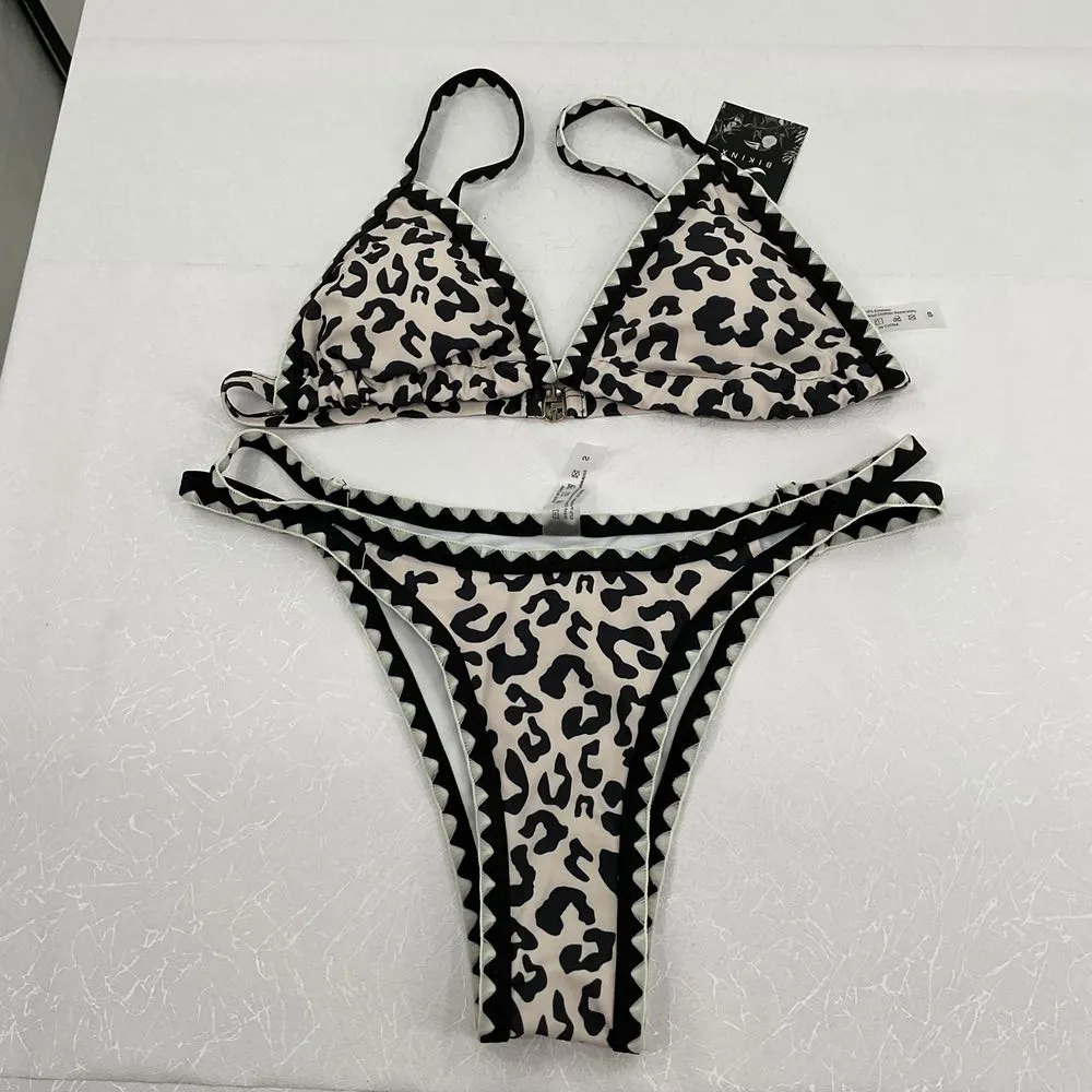 Womens‎ Two Piece Bathing Suit Size Small (#1007) - Image 4