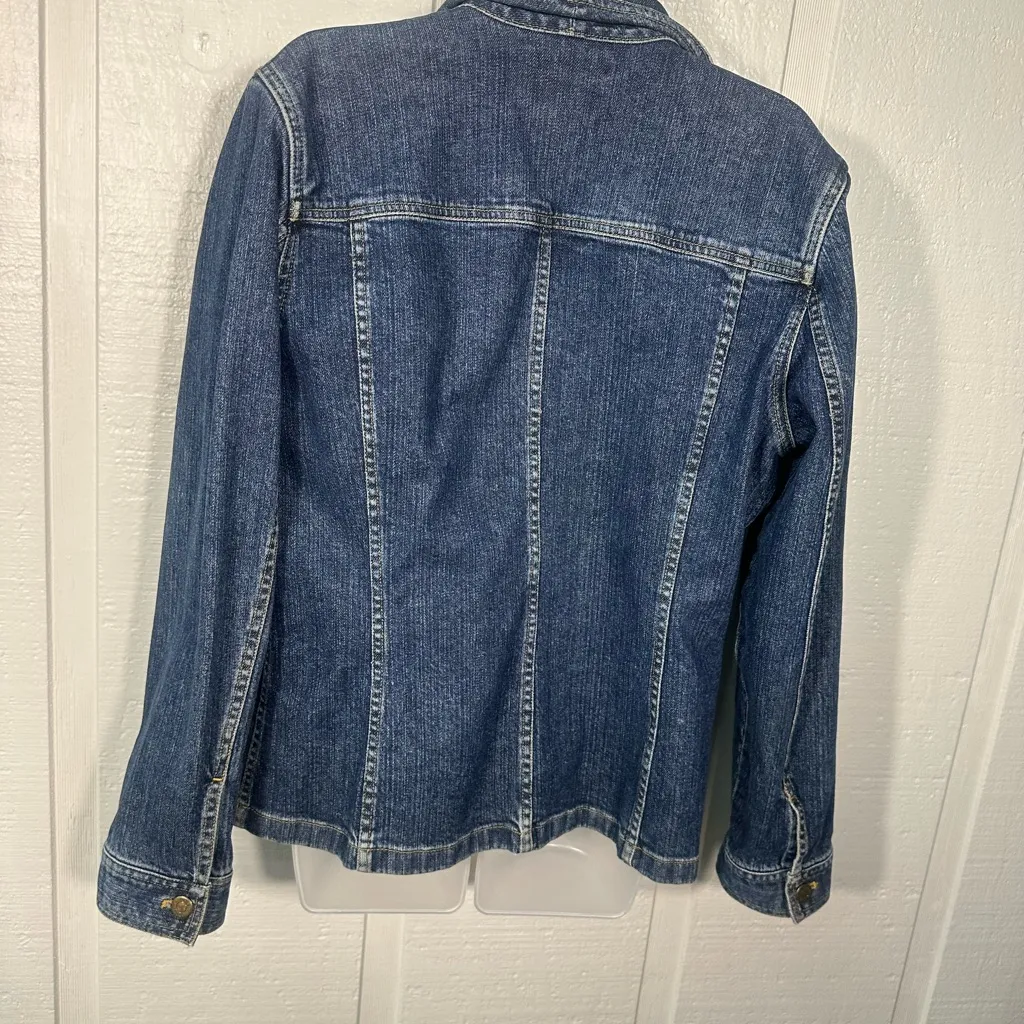 Jones New York Sport Women’s Denim  Button Jacket Size Large EUC - Image 7