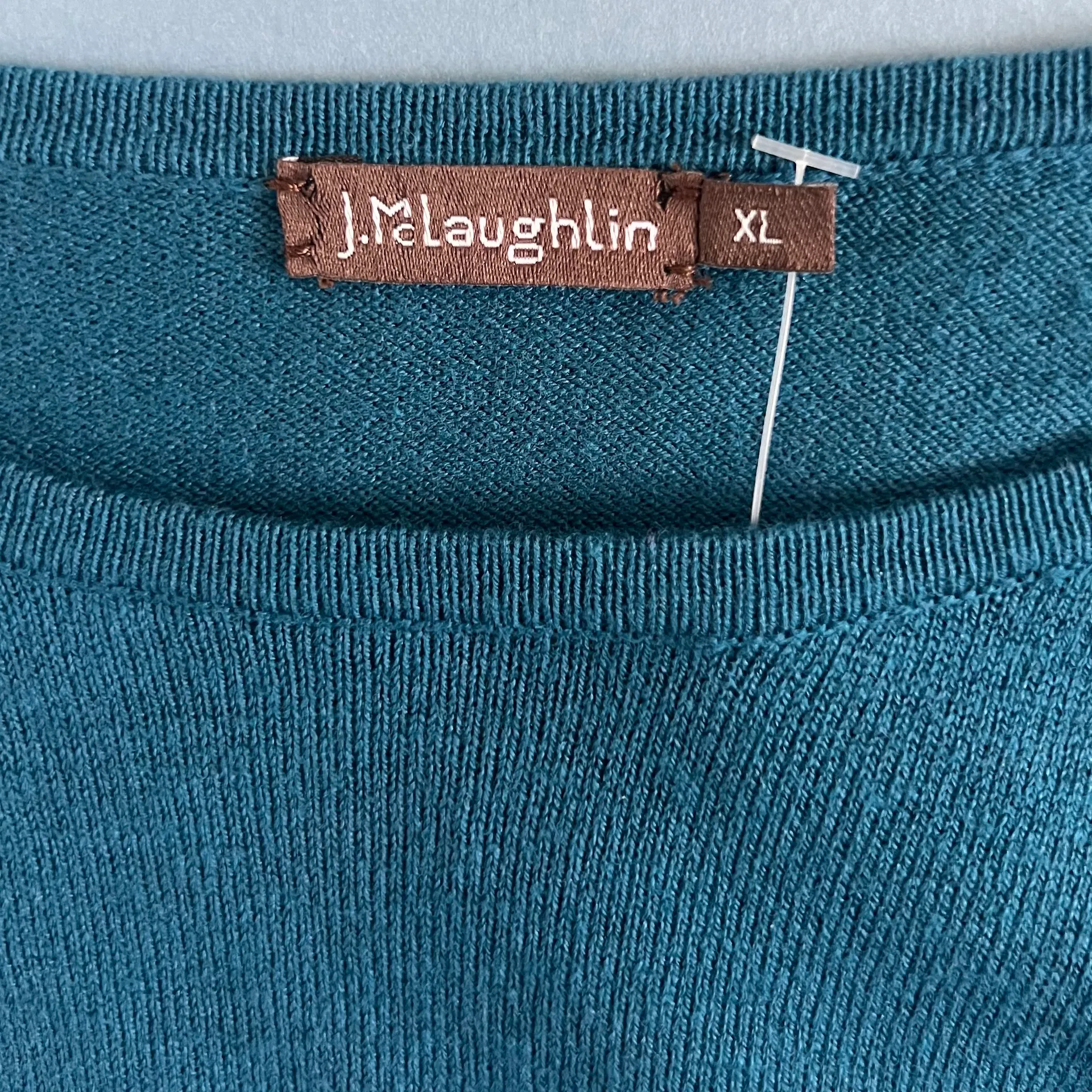 NWT  Jamey Crew Neck Teal Blue Sweater - Image 4