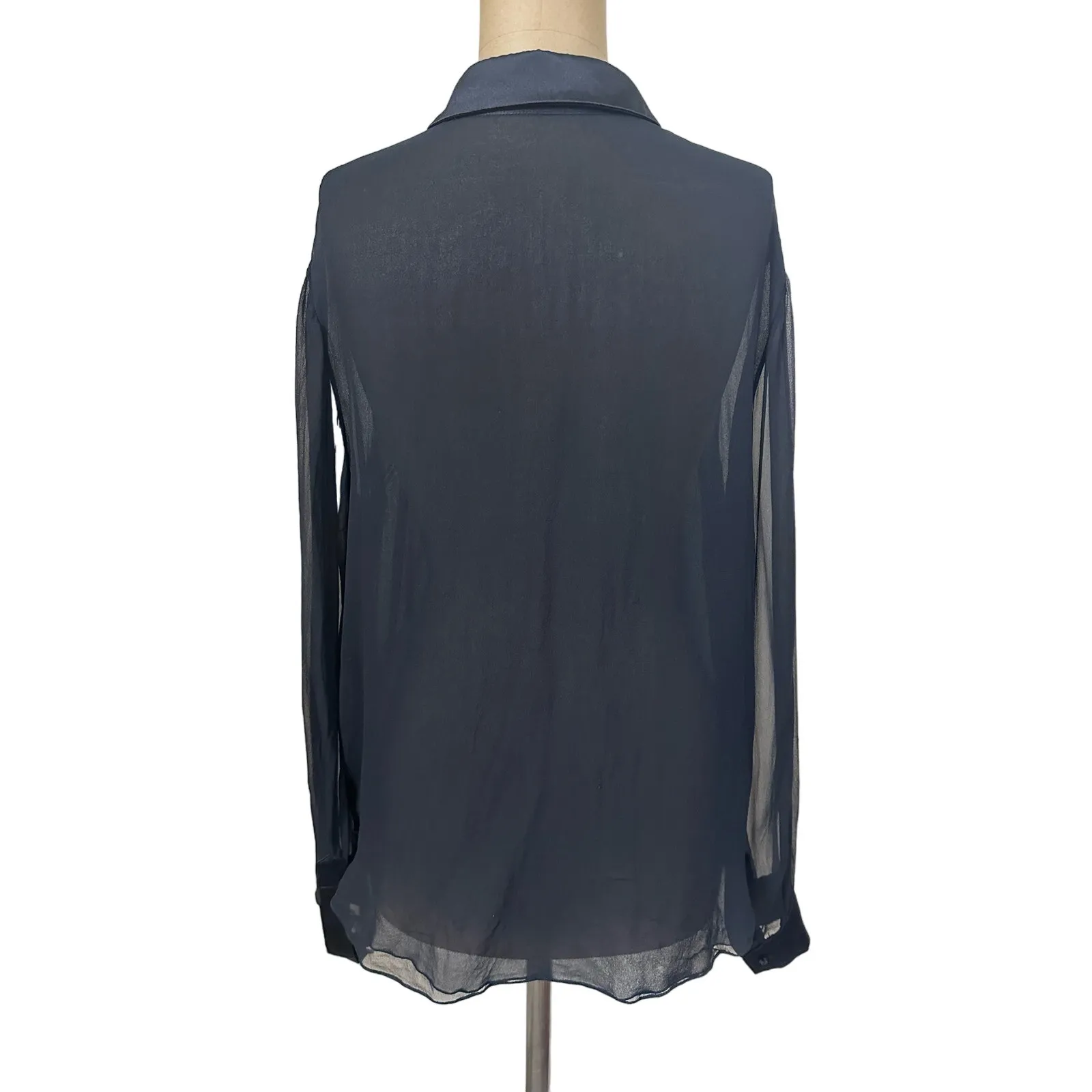 Jason Wu  Sheer Silk Blouse size 10 - Image 6