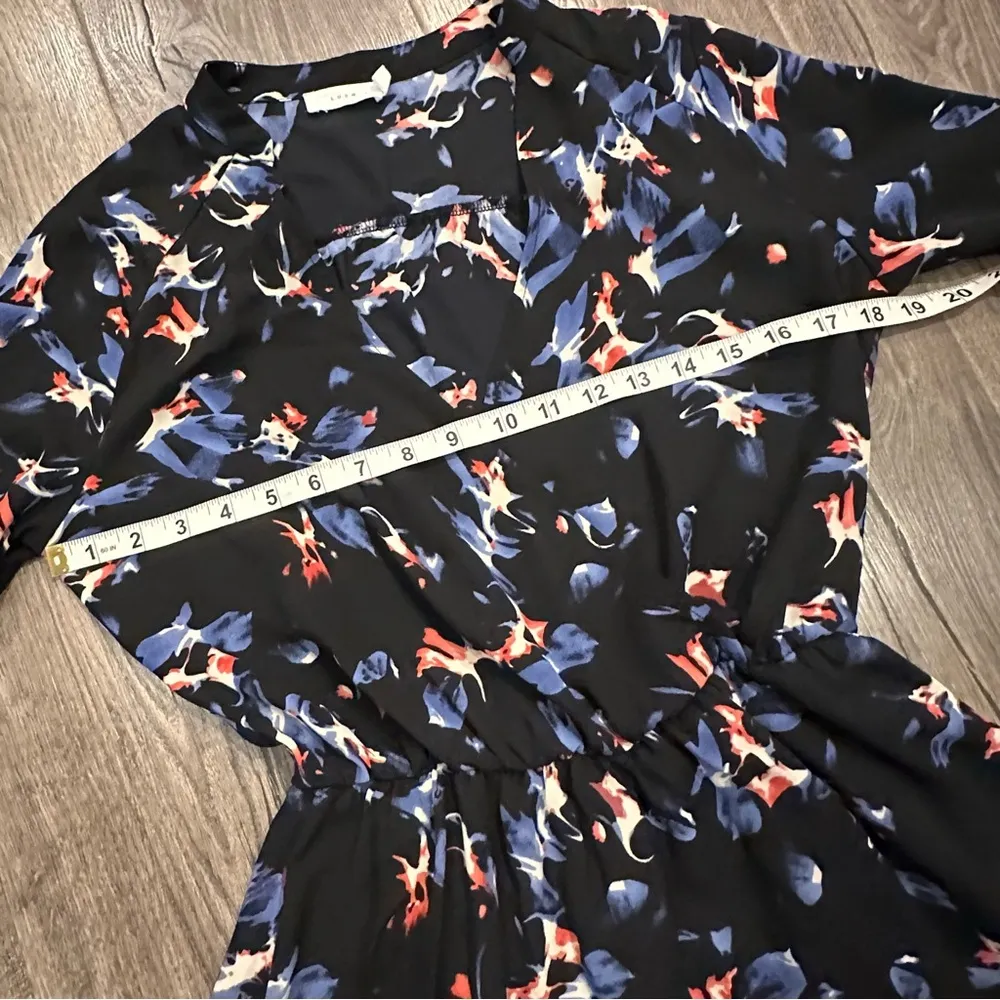 Dark Floral Fairy Wrap Dress Sz S Black Short Feminine Church Grunge Y2K Office - Image 15