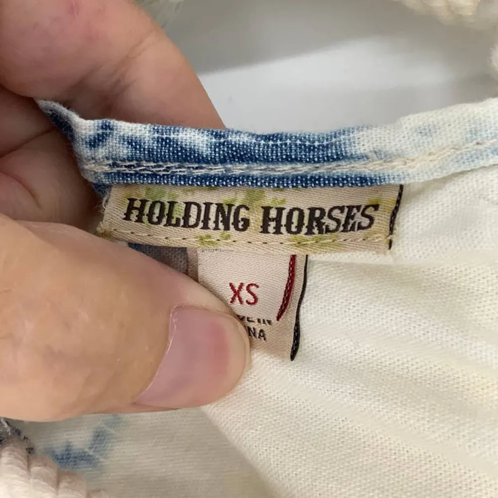 Holding Horses by Anthropologie | XS | Blue Riviera Sky Chambray Denim Dress - Image 5