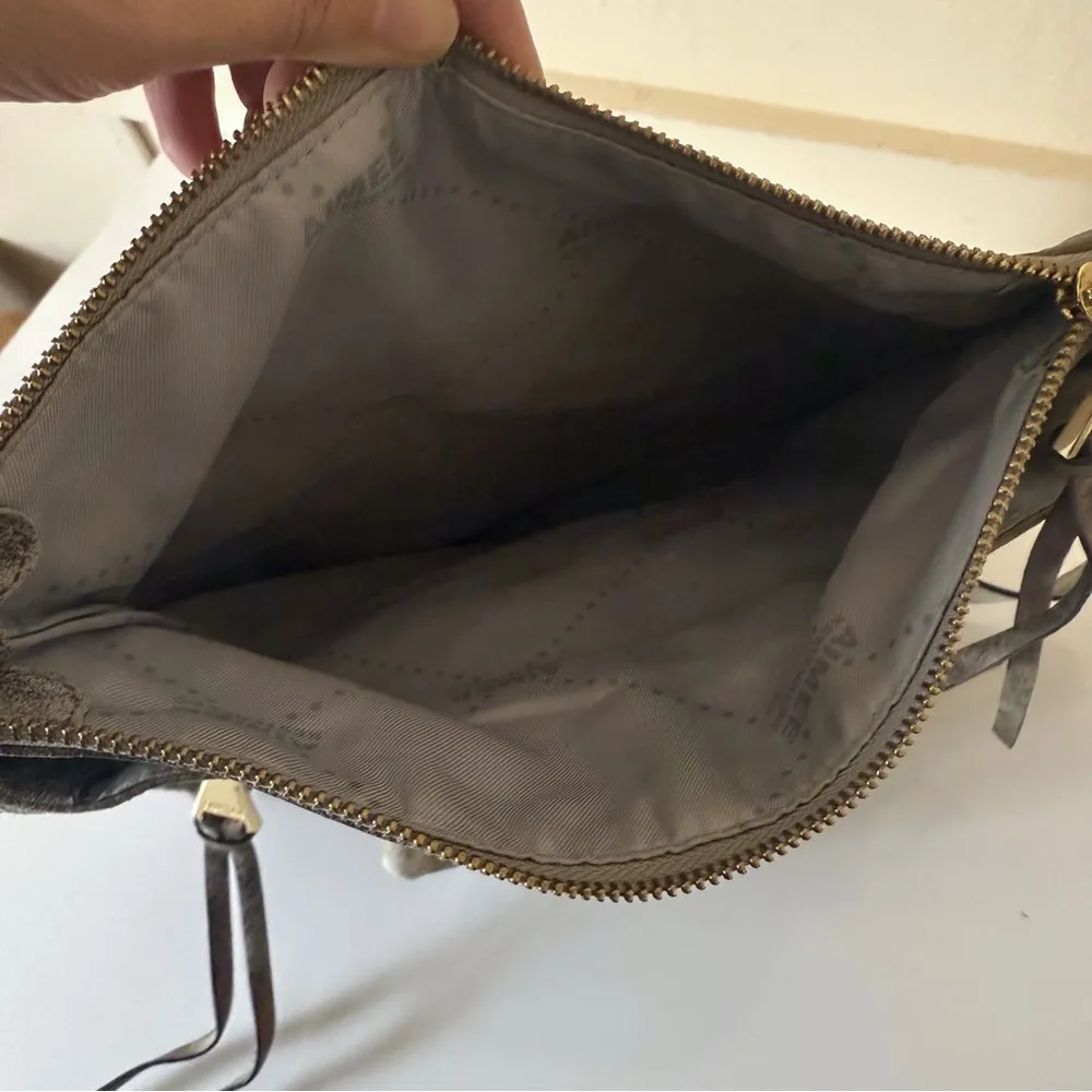 Aimee Kestenberg Bag Jaylin Metallic Leather Satchel Shoulder Rose Gold - Image 10