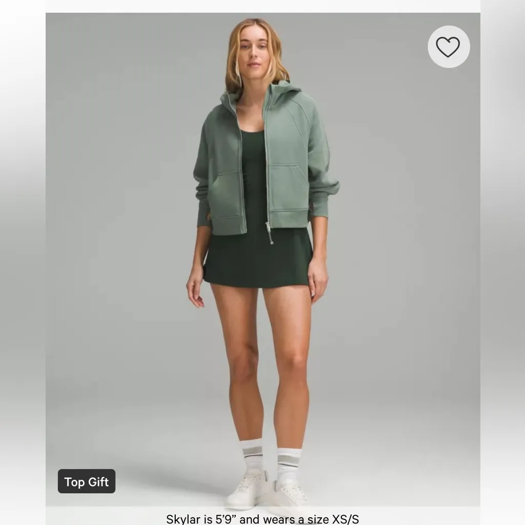 NWT Scuba Oversized Full-Zip Hoodie GREU /  Grey Eucalyptus / M/L - Image 2