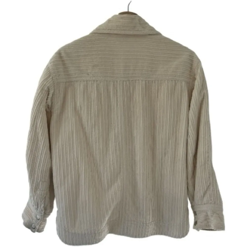 Urban Outfitters Cream Corduroy Quilted Jacket XS/Small BDG Oversized Shacket - Image 2