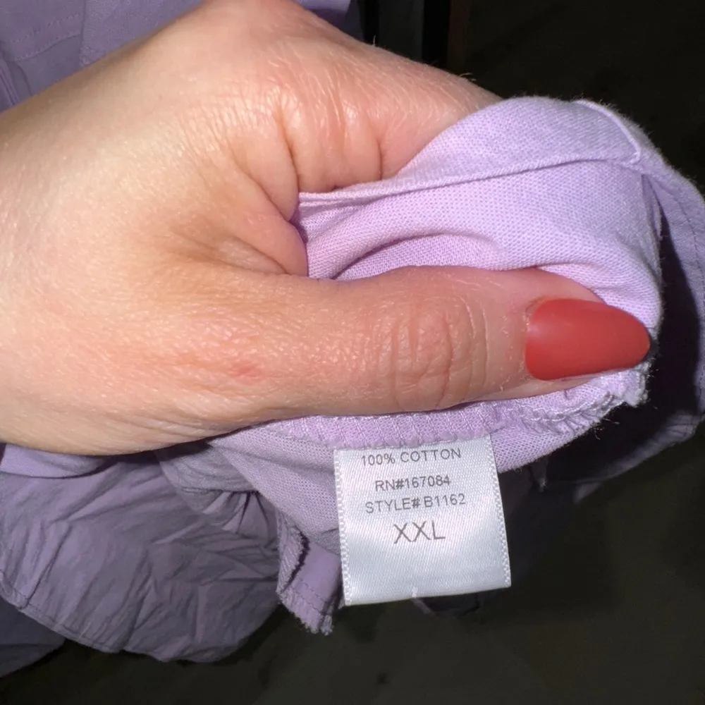 Pomander Place Lilac Meryl Shirt Dress button down pockets short sleeve aline Purple Size XXL - Image 7