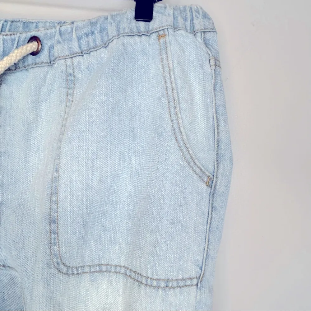 One Teaspoon Shabbies Drawstring Boyfriend Denim Jogger Pants Size S - Image 6