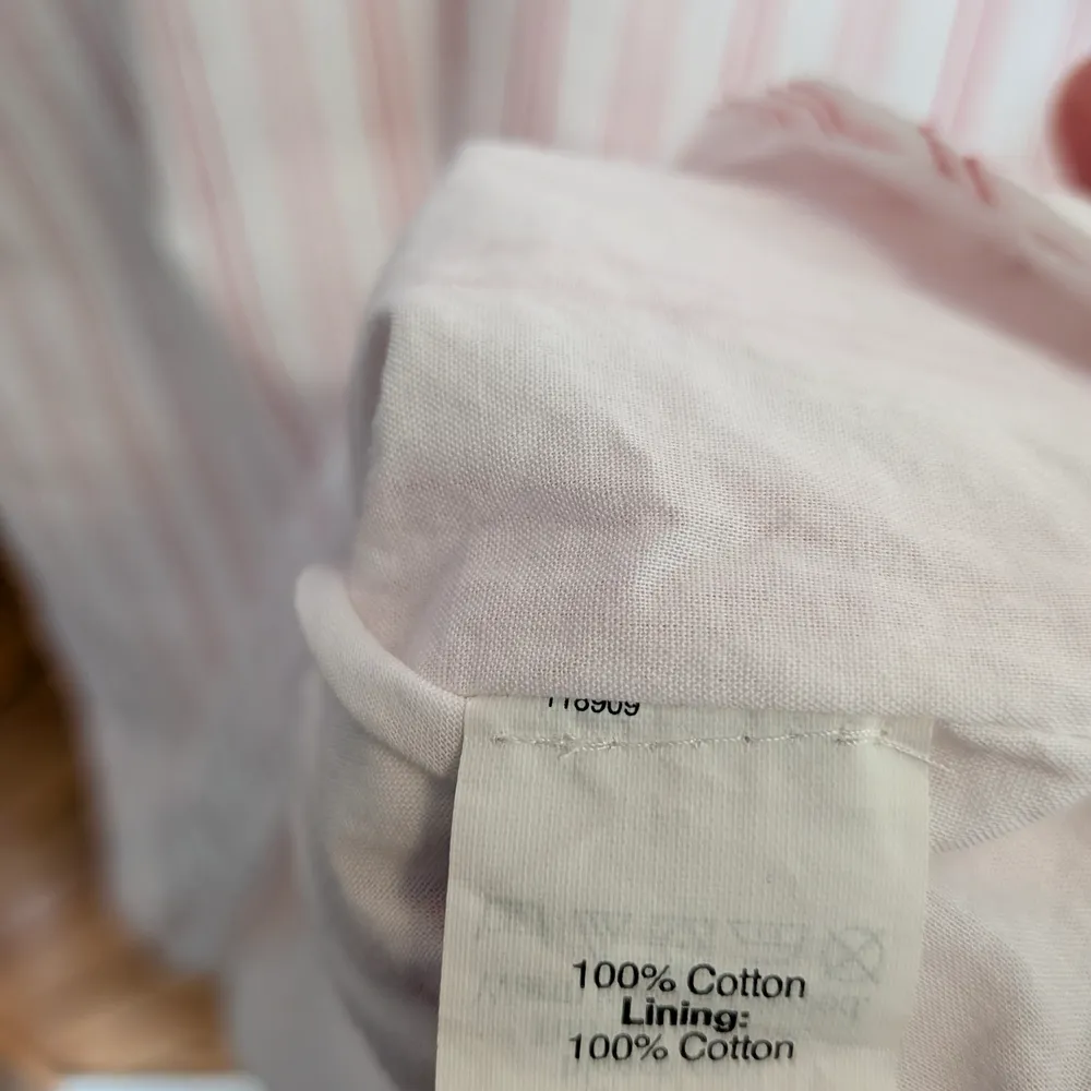 Madewell Rose & White Stripe Cold Shoulder Shift Dress Size Medium - Image 3