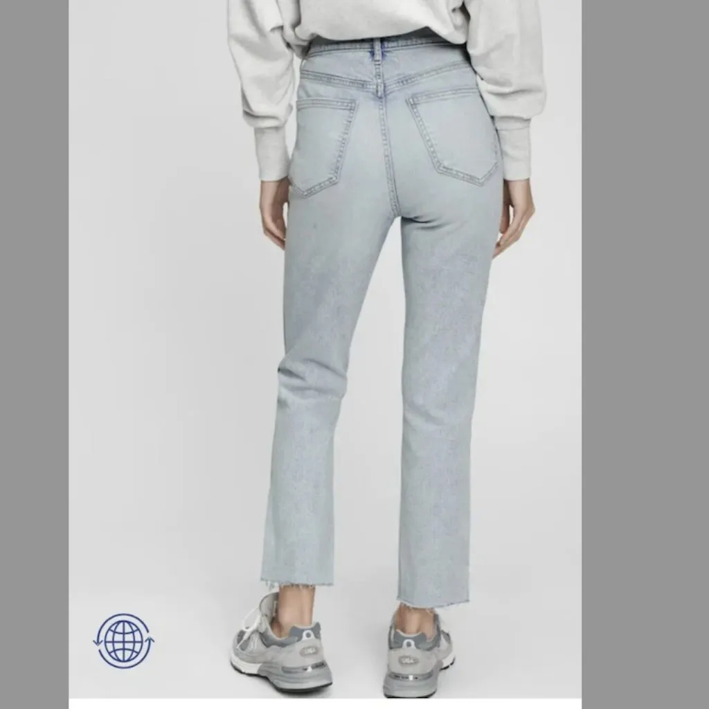 Gap High Rise Button-Fly Vintage Slim Jeans distressed Size 16 / 33 - Image 2