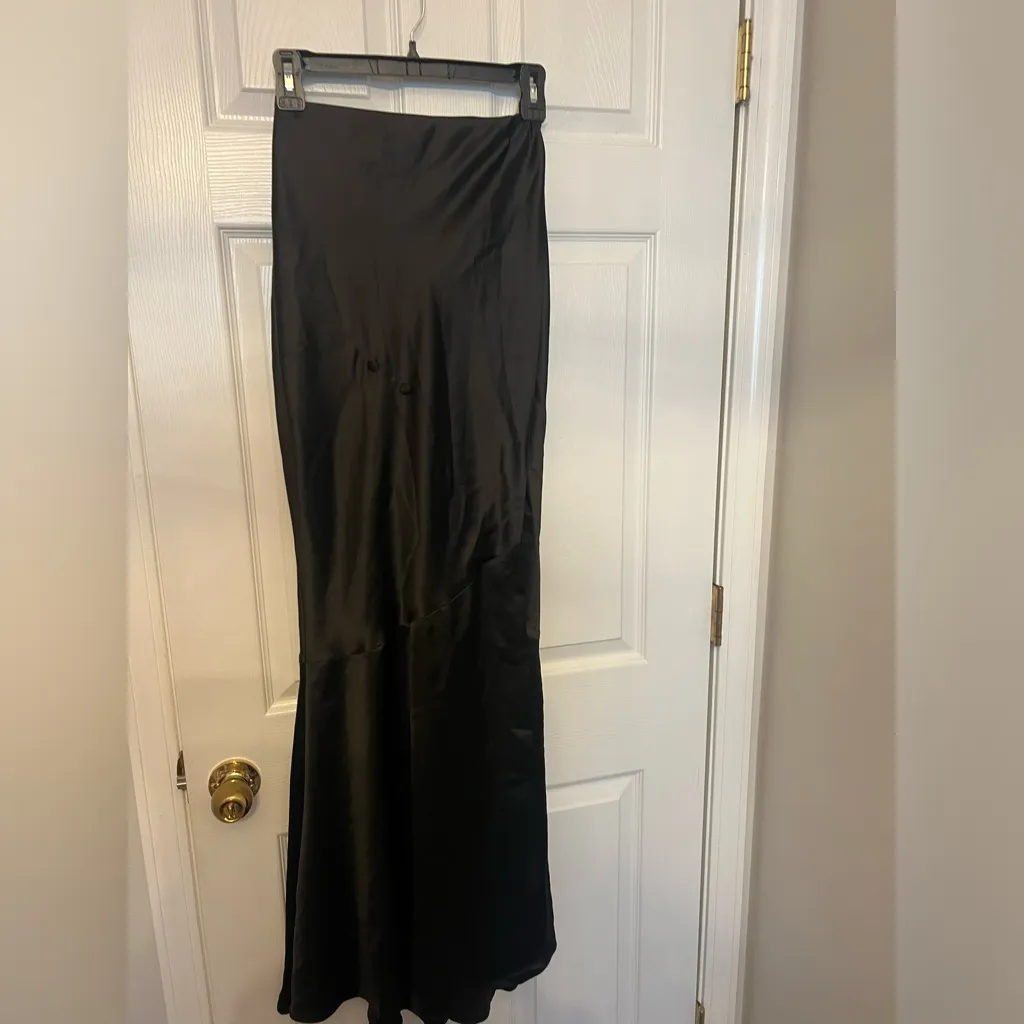 V. Chapman Calla Lily Gown in Black Size 0 - Image 9