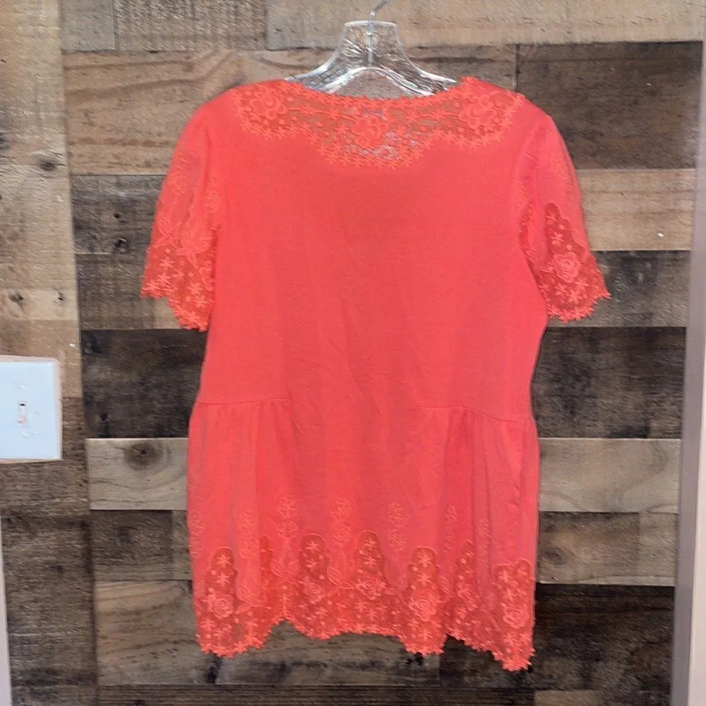 Sundance Coral LaVida Short Sleeve Top - Image 5