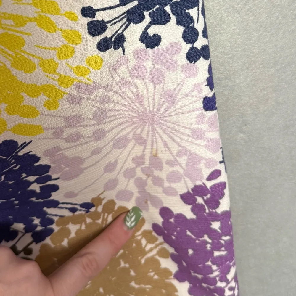 Boden Women’s Multicolor Floral Pencil Skirt Cotton Blend Spring size 6R Yellow - Image 12