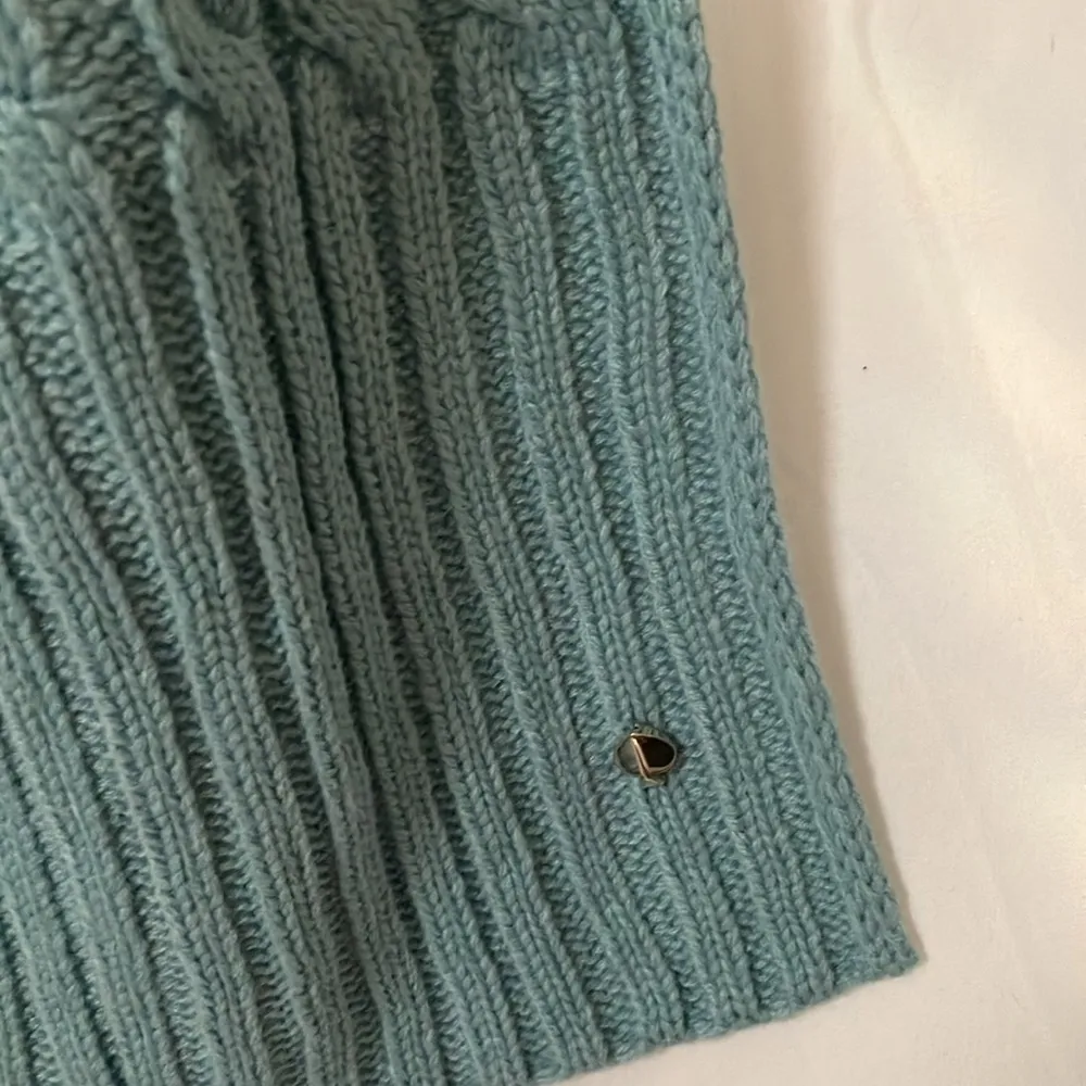Kate Spade: NWT Sky Blue Cable Knit Scarf - Image 2