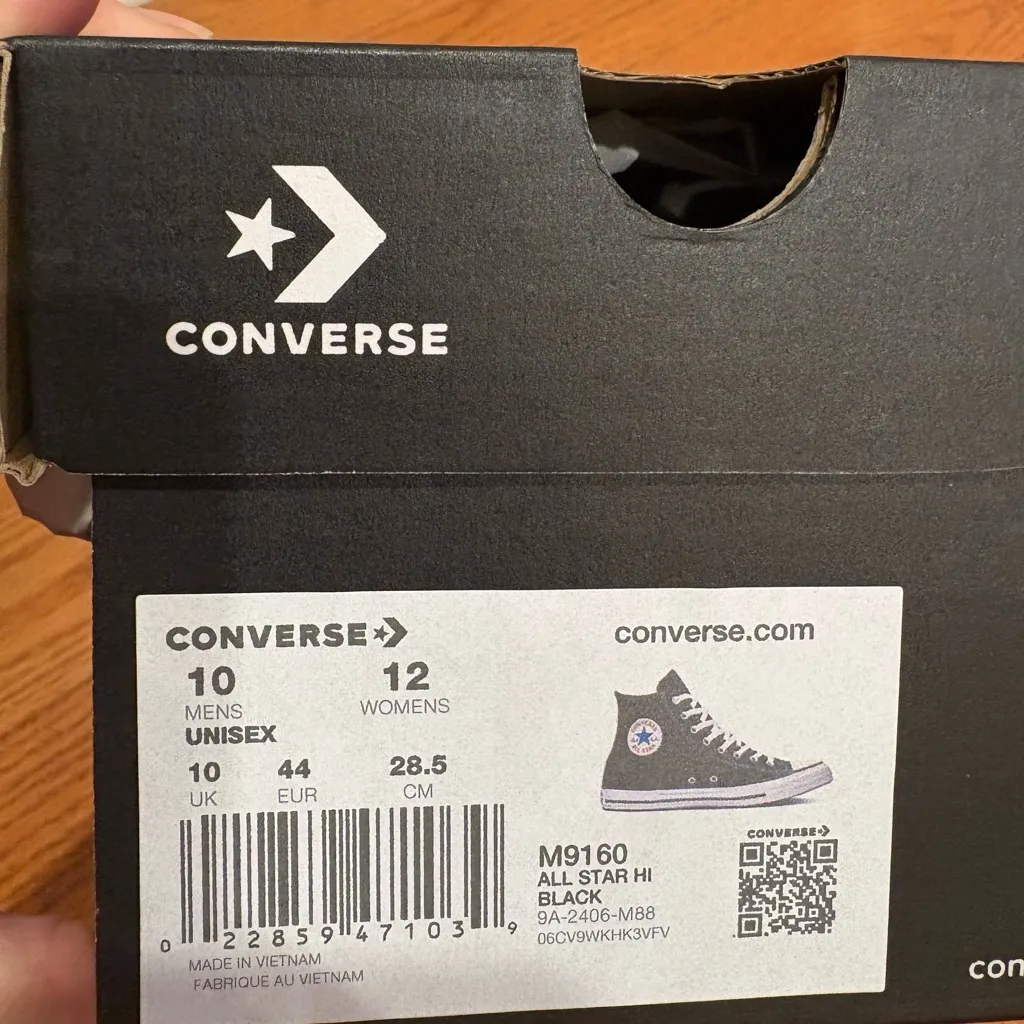 Custom Painted Eagles Black Converse - Image 5