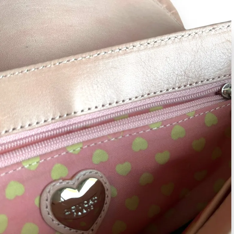 Y2k romantic ruffle Love cat leather shoulder bag Valentine’s edition Pink - Image 10