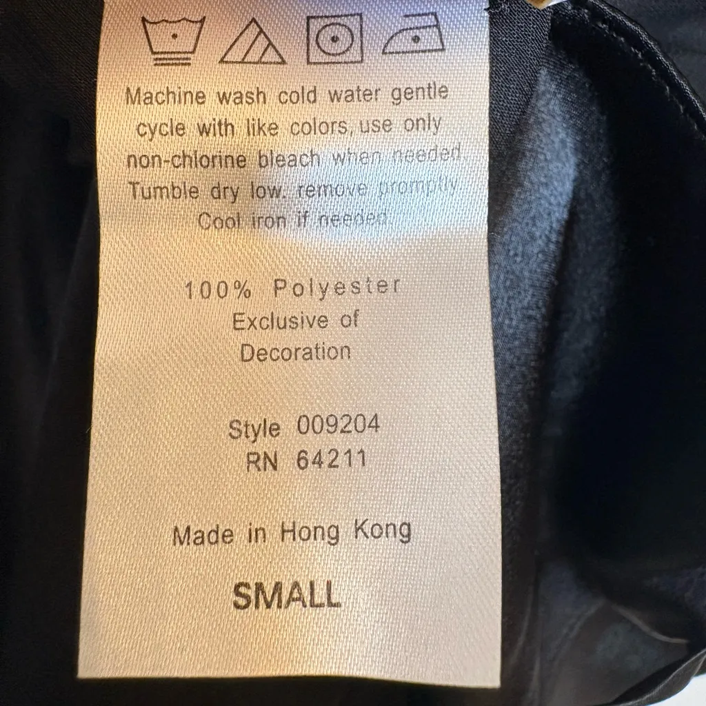 Cachet by Tracy Black Satin Lace Slip Dress Y2K Evening Maxi Small - Image 5