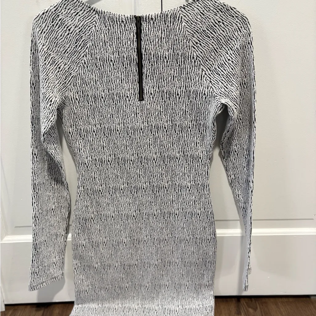 Silence + Noise Monochrome Long Sleeve Dress - Image 3