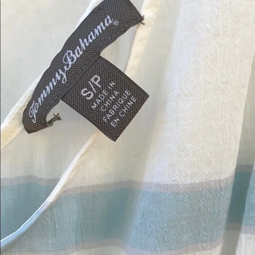 Tommy Bahama Womens small Piemonte semi sheer striped sleeveless maxi dress - Image 10