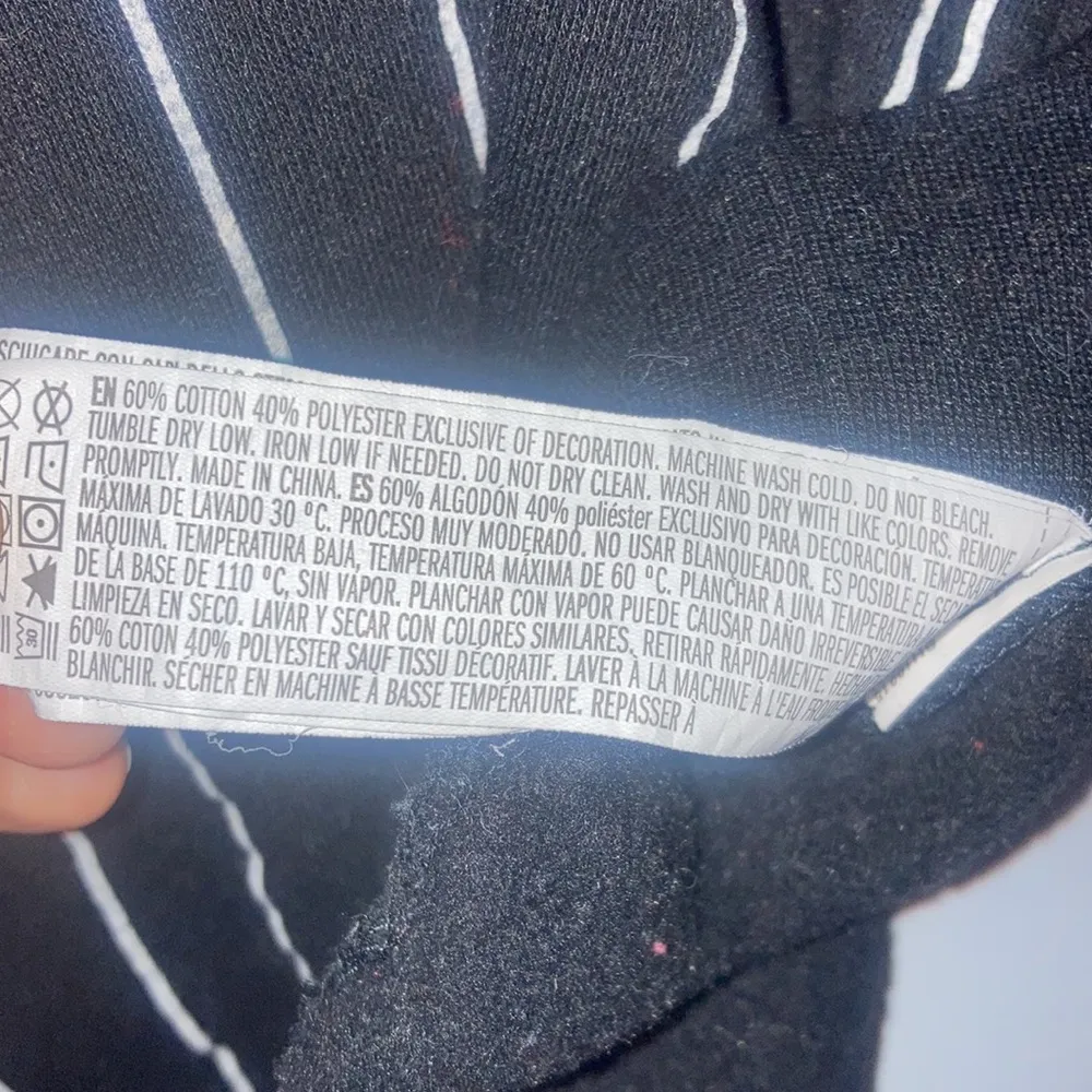 Vintage Embroidered Mickey Mouse Striped Sweatshirt Size Small/Medium - Image 5