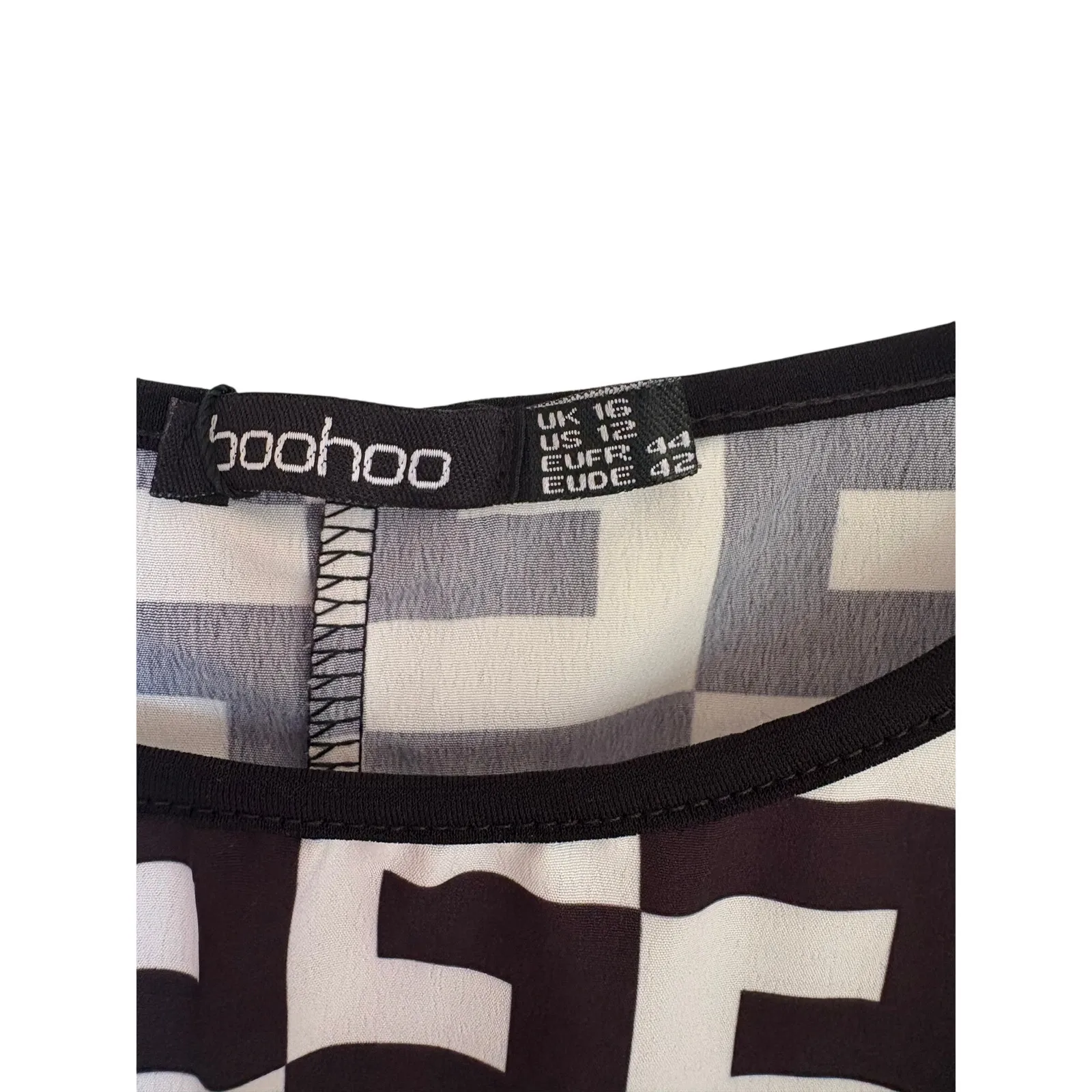 Boohoo Geo Print Shirt Dress 12 - Image 4