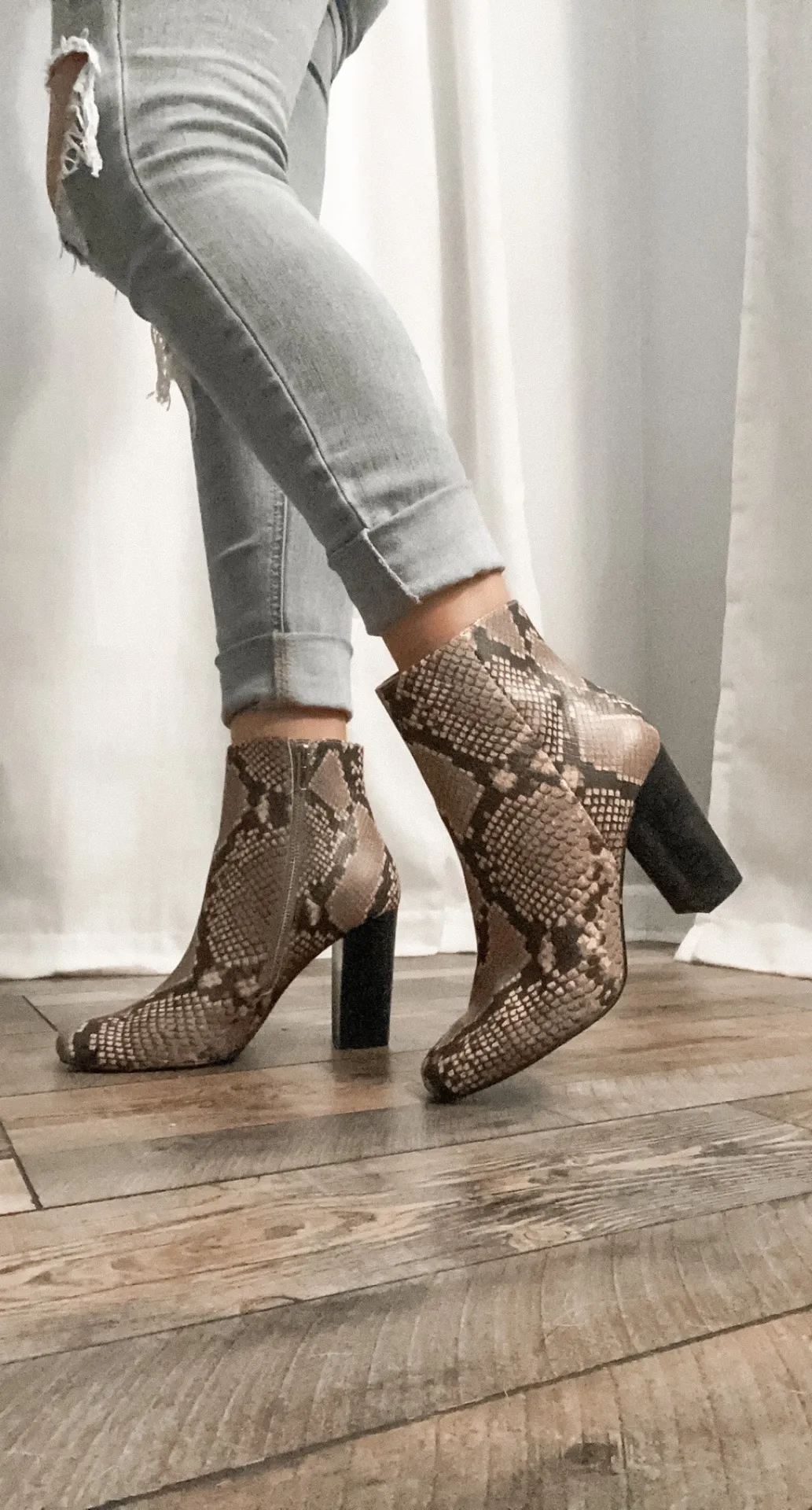Steve Madden Snakeskin Booties - Image 4