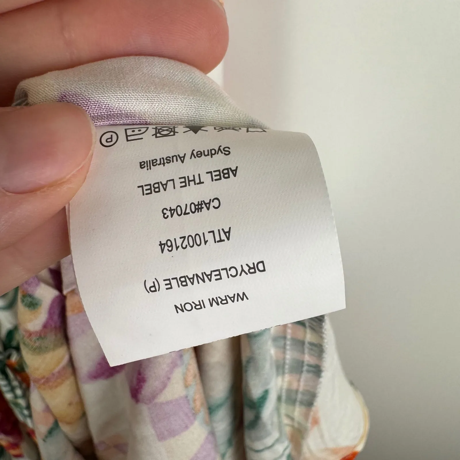 NWT Abel The Label Fruit Print Maxi Dress Small Smocked Tiered Tropical Resort - Image 7