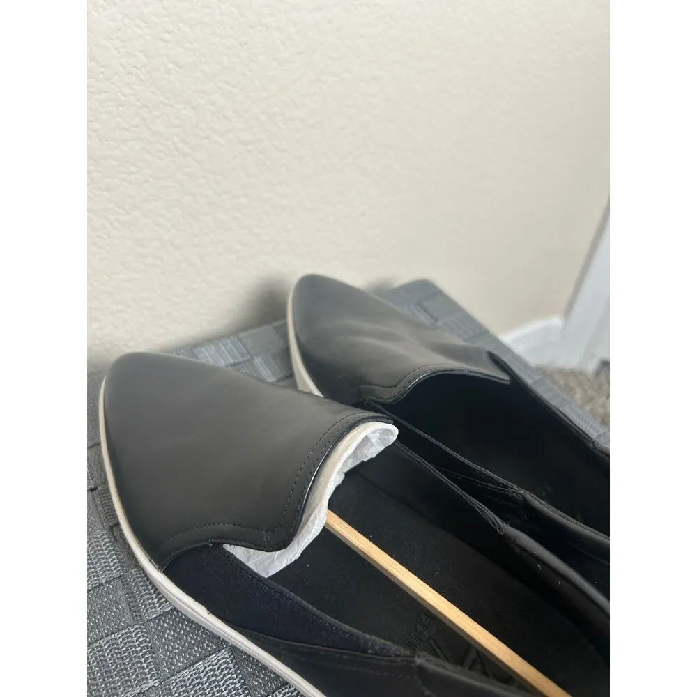 NEW 27 Edit Naturalizer Tyra Slip On Women's Size 7.5 Black Leather Shoes Office - Image 12