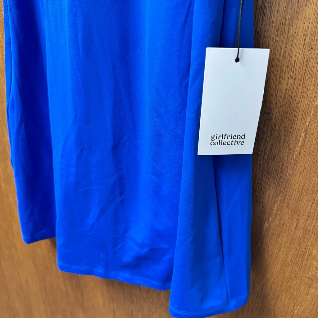 NEW Girlfriend Collective Naomi Athletic Workout Mini Dress Blue Medium M NWT - Image 9