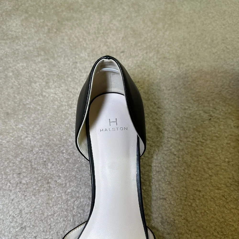 H Halston Bali pointed pumps heels black size 9 - Image 5
