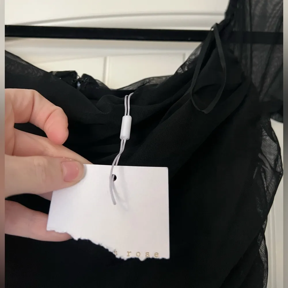 NWT Endless Rose Mesh Off the Shoulder Dress in Black - Image 9