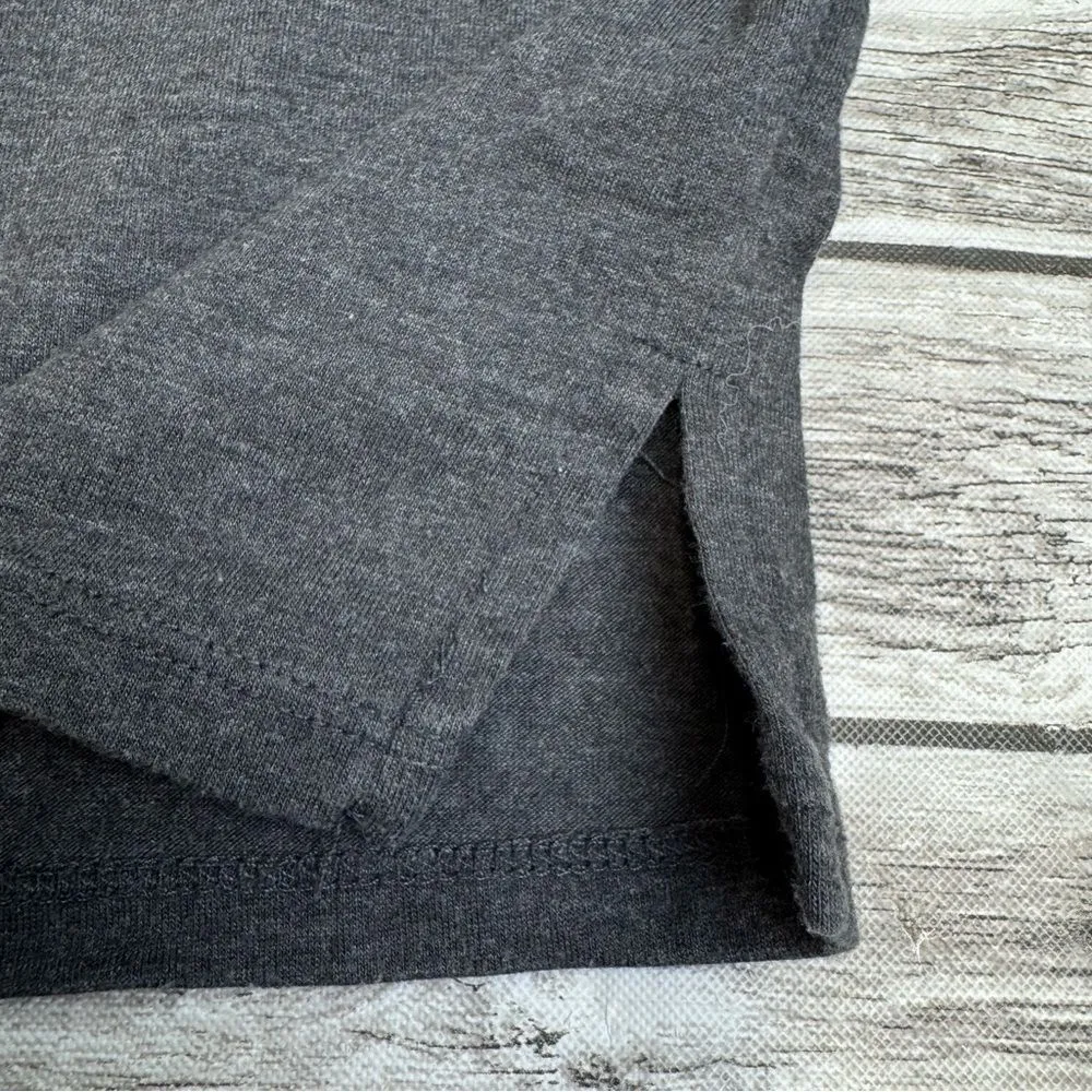 Forever 21  Women's Basic Baseball T Tee Shirt Grey Gray White S SM Small Stretch - Image 6