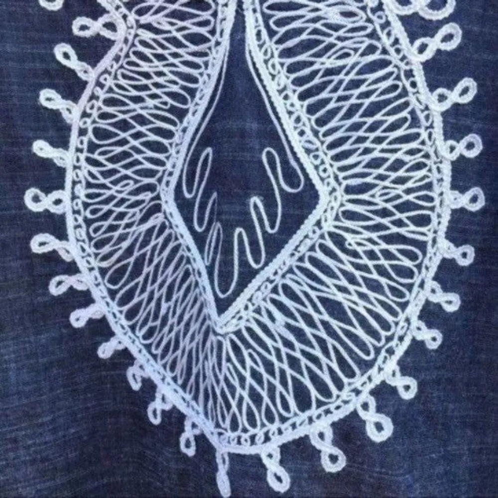 Anthropologie Embroidered Boho Tunic Top - Image 7