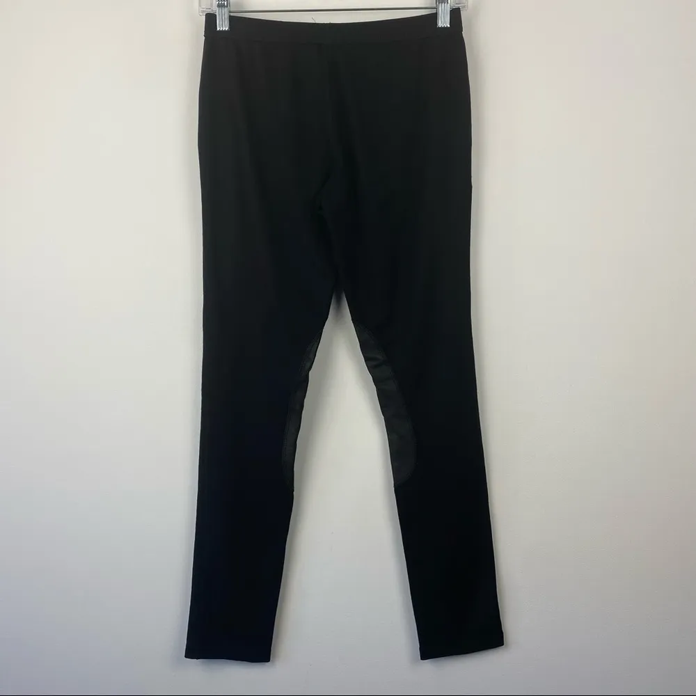 TORY BURCH Black Leather Panel Jodhpur Leggings Riding‎ Pants Size XS X-Small - Image 7