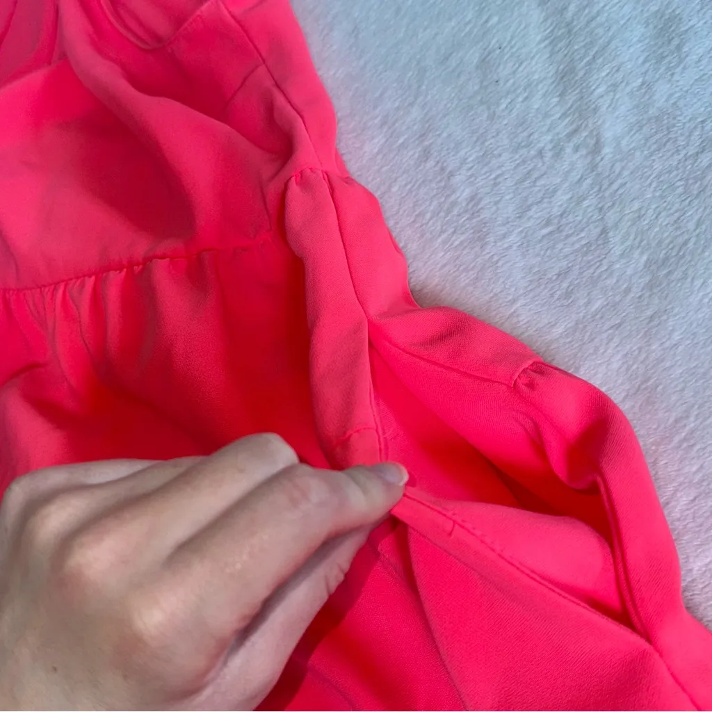 Women’s Amanda Uprichard Pruitt Mini Dress in Pink Fluro size Small - Image 8