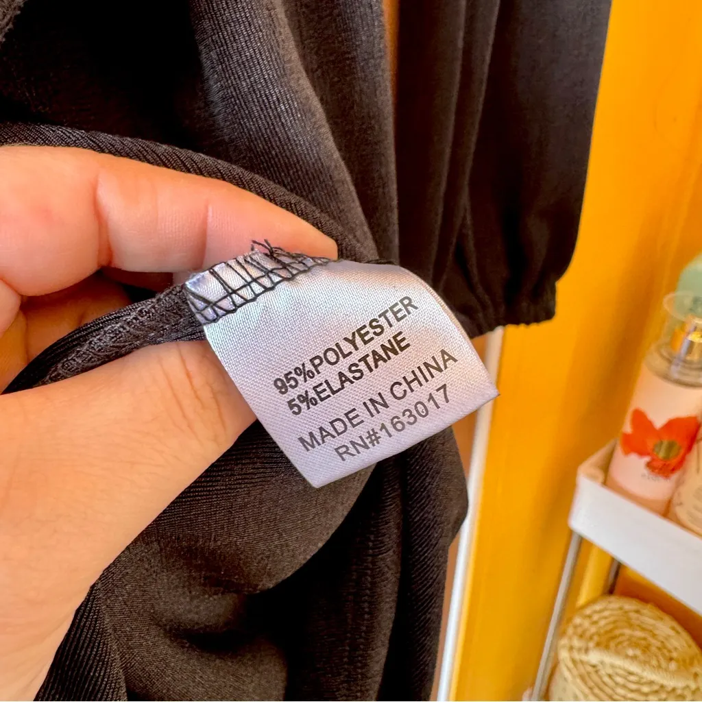 🎅 3/$15 SALE Princess Polly Black Collared Long Sleeve Mini Dress - Size 2 - Image 8