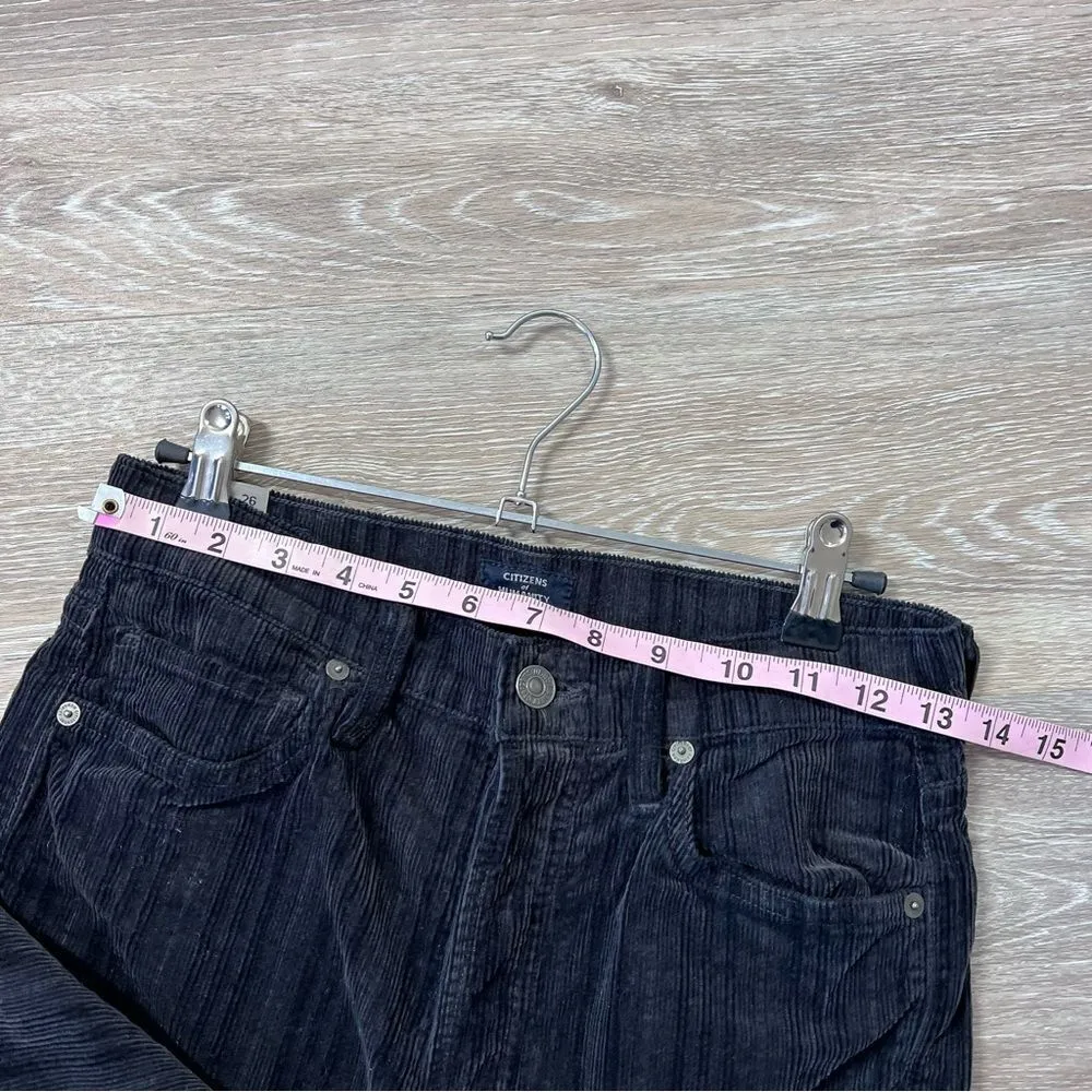 Citizens of humanity olivia high rise slim ankle corduroy‎ pants gray size 26 - Image 7