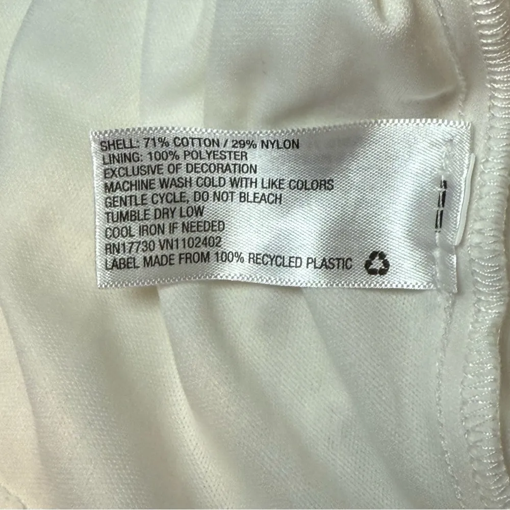 Xhilaration Sleeveless Ivory Lace Dress Womens Sleeveless Medium Wedding Shower - Image 8