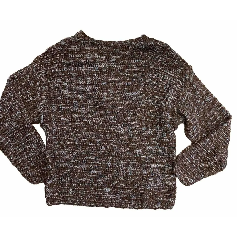 Universal Thread Pullover Sweater Womens MediumRaglan Sleeve Hi-Lo Brown  NWT - Image 2
