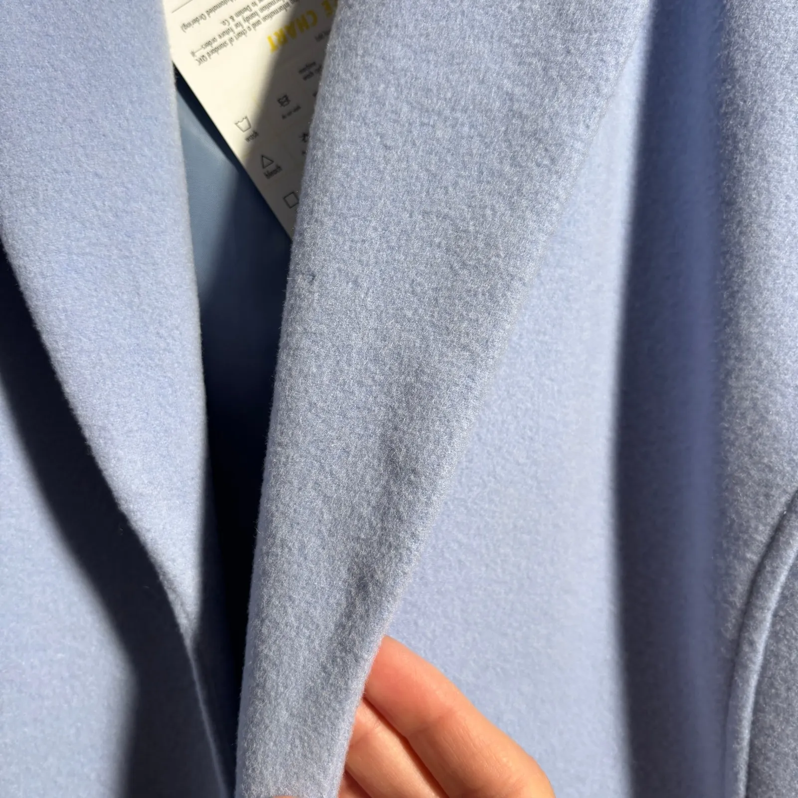 NWT Dialogue Light Blue Wool Cashmere Blend Coat Womens 22 Blazer Jacket Pockets Size undefined - Image 7