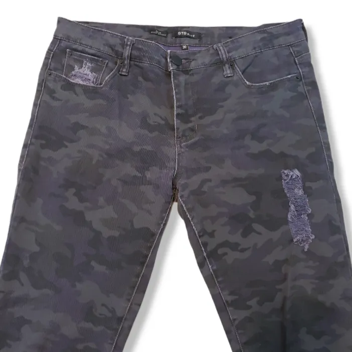 STS Blue Jeans Size 30 Alice Ankle Skinny Jeans Distressed Destroyed Camouflage Camo - Image 3